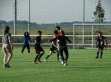 Laatste training S.K.N.W.K. JO11-1JM van seizoen 2022-2023 (partijtje tegen de ouders) (211/221)